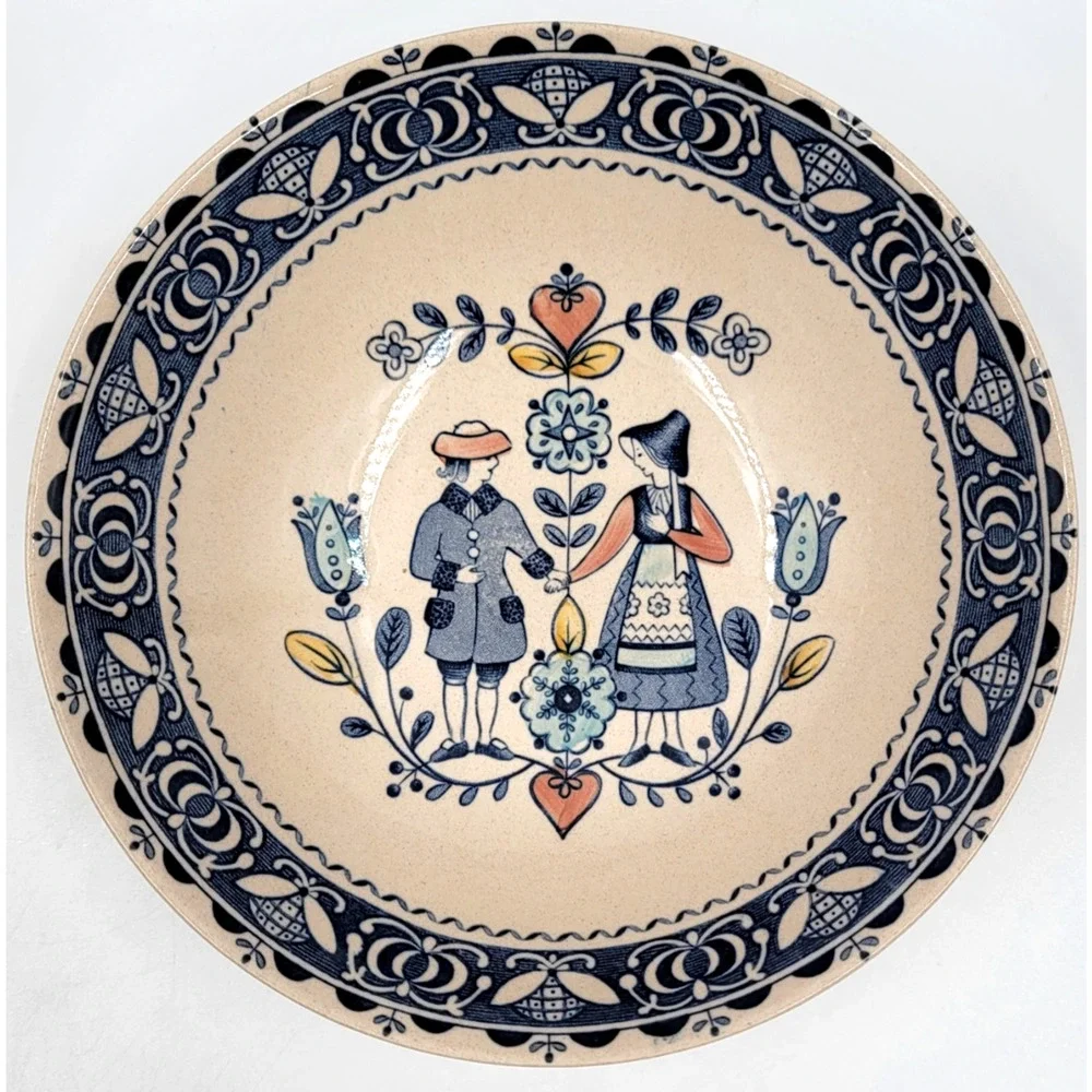 Johnson Brothers Hearts & Flowers Old Granite Cereal Bowl Ironstone England